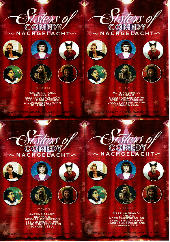 Plakat: Sisters of Comedy, Flottmannhallen Herne 2019